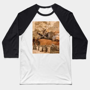 Cat wars -  Artwork Baseball T-Shirt